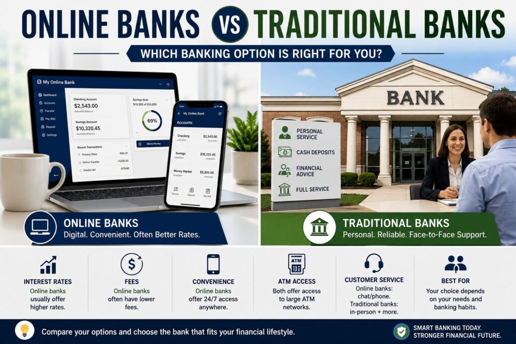 Online Banks vs Traditional Banks: Which One Is Better in 2026?