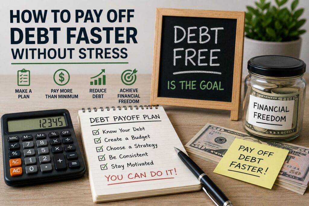How to pay off debt faster using a debt repayment plan, budgeting, and smart financial strategies