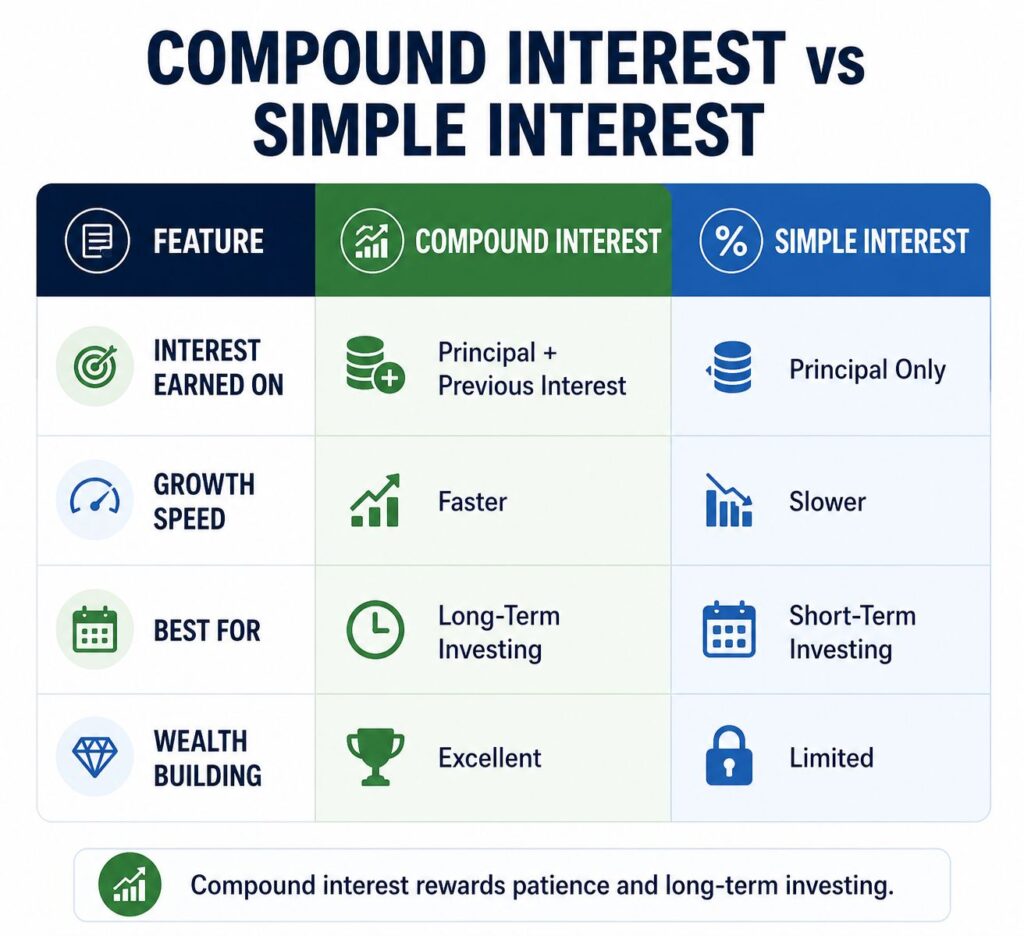 Compound Interest vs Simple Interest